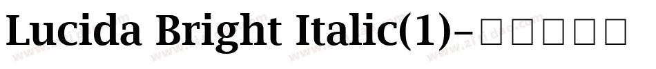 Lucida Bright Italic(1)字体转换